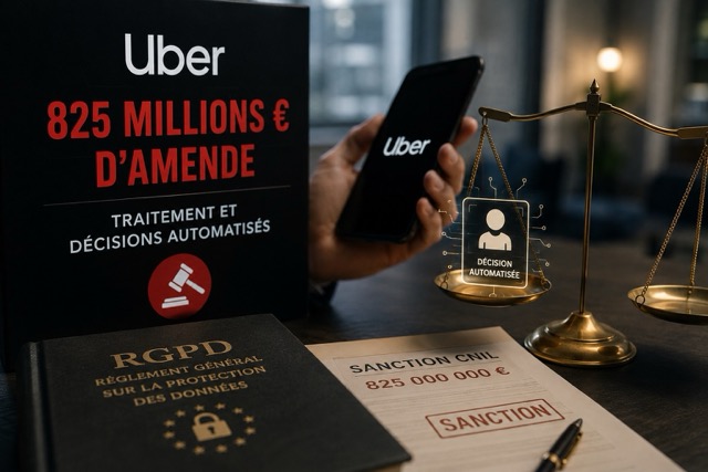 Traitement automatisé amende Uber